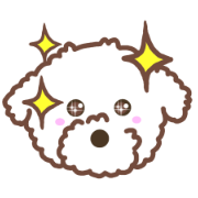 ピカピカの犬